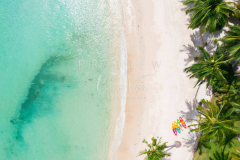 Aerial view beach