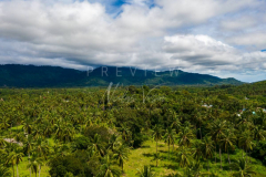 Aerial view jungle and mountain Lipa noi