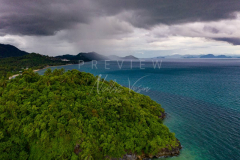 Aerial view lipa noi storm