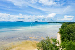 Aerial view bang kao beach