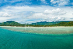 Aerial panorama bang kao beach