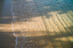 Wave washing the beach