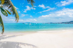 Empty beach in Koh Samui
