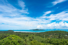 view from south of koh samui to Koh Taen