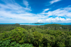 view from south of koh samui to Koh Taen