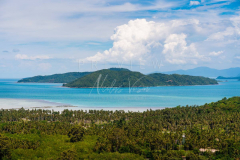 view from south of koh samui to Koh Taen