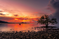 Sunset in Bophut bay
